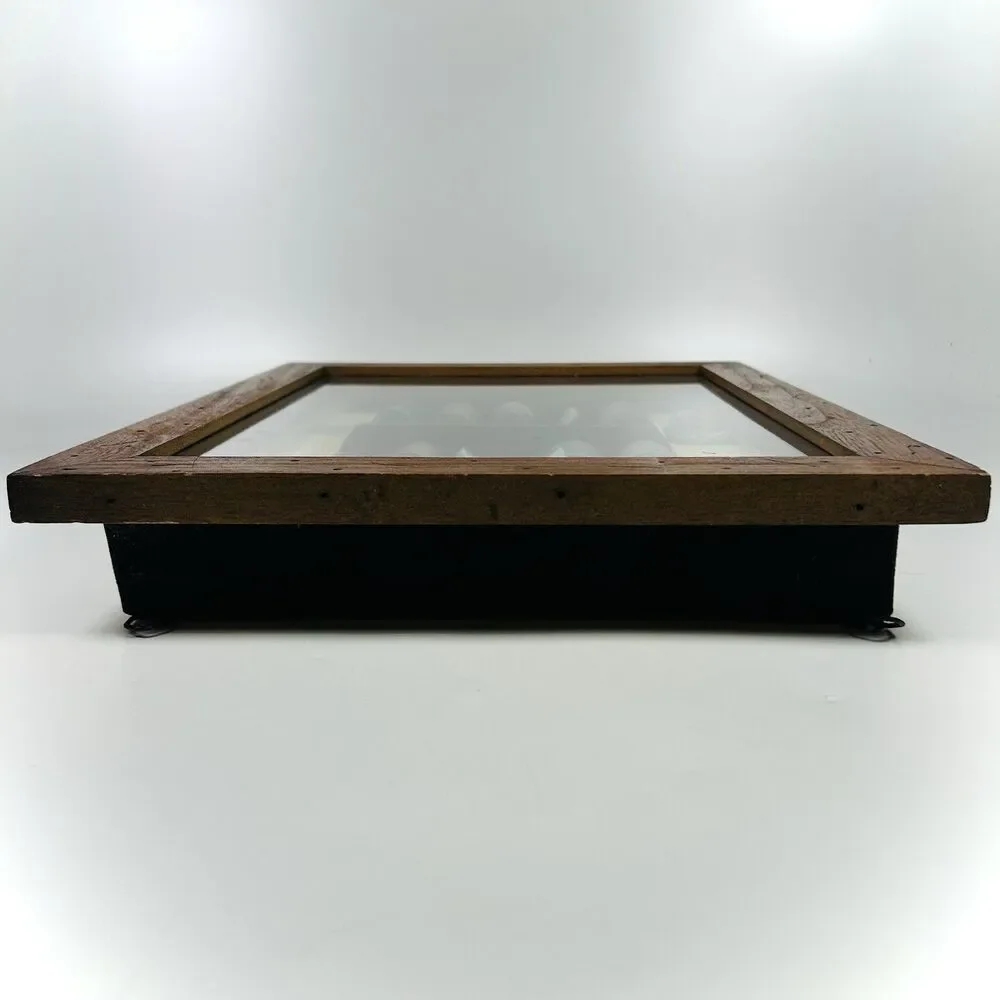 Vintage 3D Wood & Glass Shadow Box Picture Diorama Wine Bottles/Openers Shelves